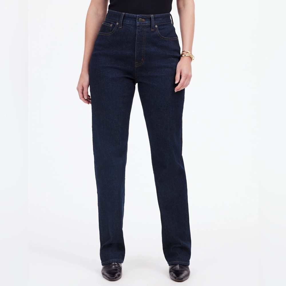 Madewell The Curvy‎ 90's Straight Jean Norman Wash Dark Wash NWT